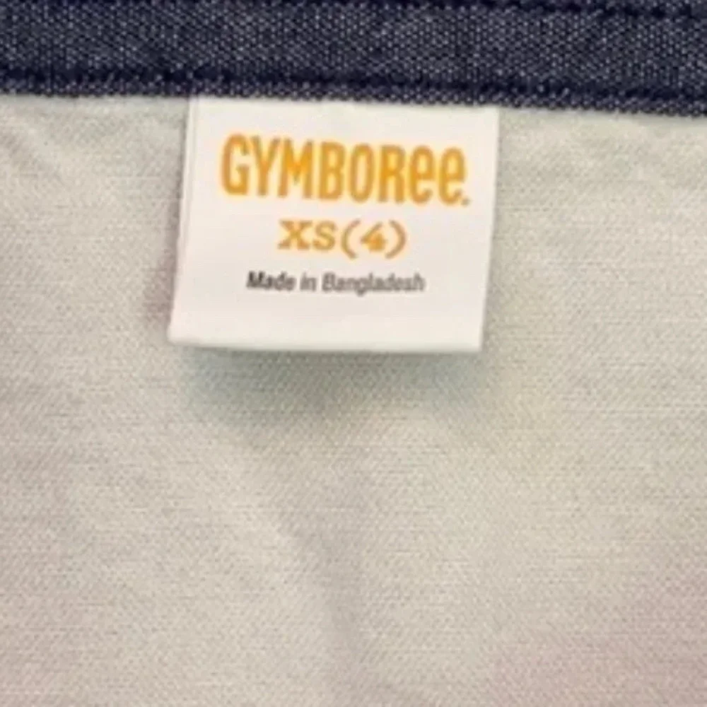 Gymboree Boys Red/White/Blue Button Down Long Sleeve Shirt (XS)